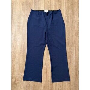 Tuckernuck Navy Ponte Knit Stretch Pants Classic Straight Leg Trousers XXL
